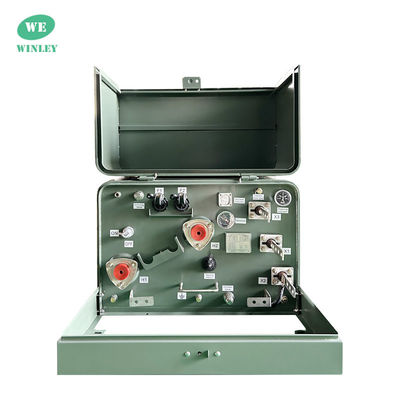 UL Lista de 25 kVA Transformador montado en una plataforma de fase única de 13200V a 240V Transformador de distribución eléctrica de energía sumergida en aceite