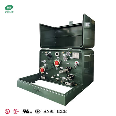 Transformadores montados en una plataforma de fase única de 50Kva Distribución de energía en bucle Polaridad aditiva de alimentación de 240V a 480V UL Listado