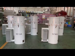 Transformadores montados en postes de 167kva